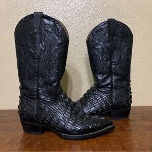 Montenegro Men’s Size 8 Black Embroidered Cowboy Boots